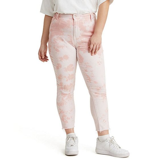 💙HP💙 Levi's High-Rise Rose Overdye Raw Hem Skinny Jeans 16W - Picture 1 of 15